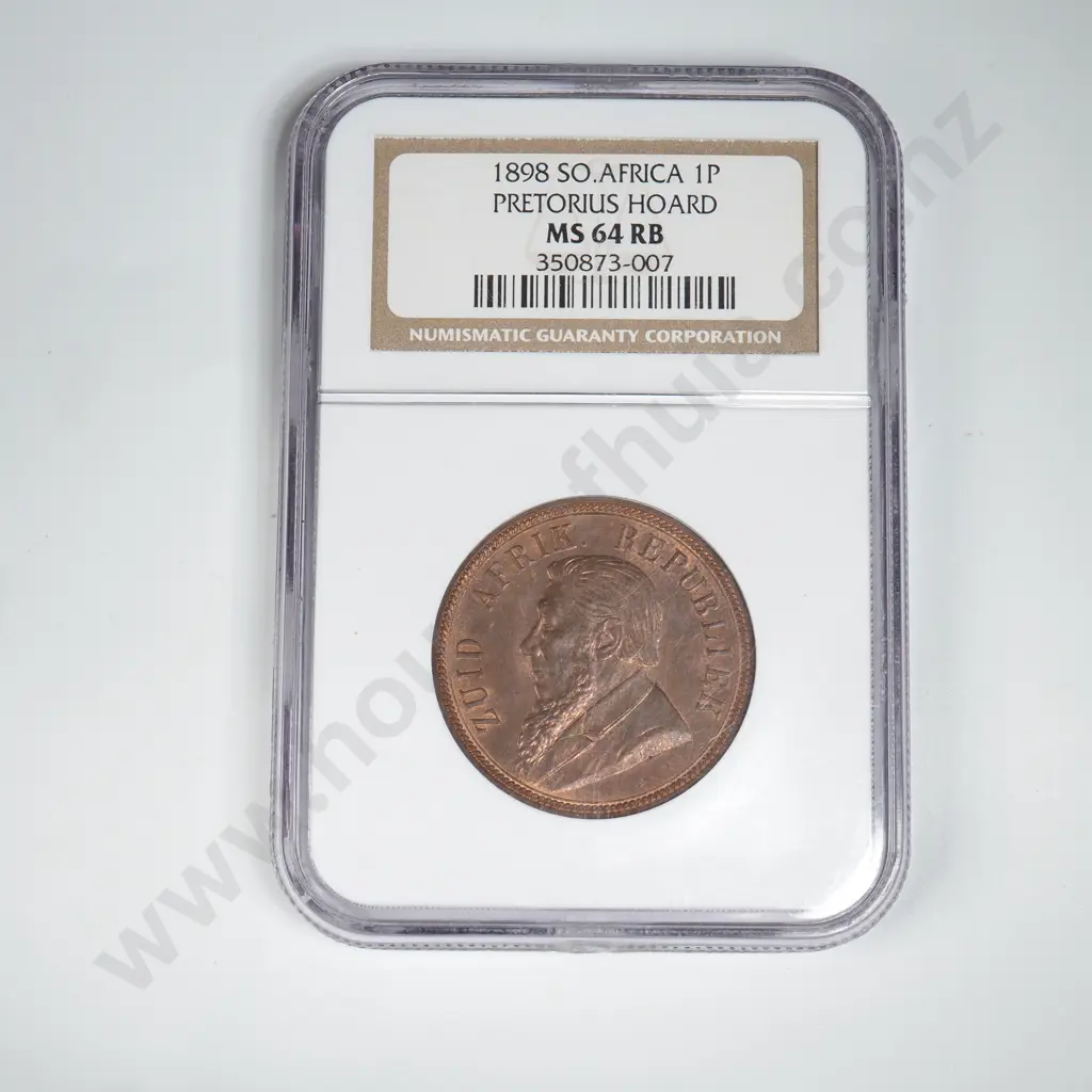 1898 South Africa One Penny - MS64 NGC Image 1++