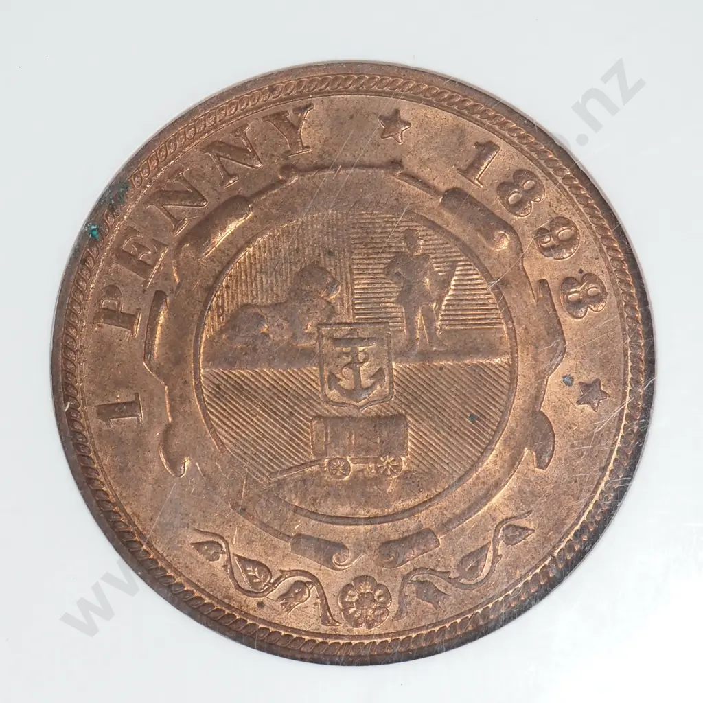 1898 South Africa One Penny - MS64 NGC Image 1++