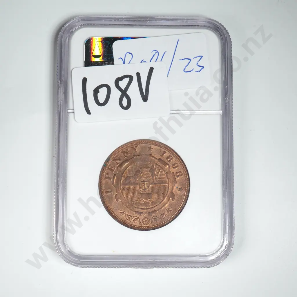1898 South Africa One Penny - MS64 NGC Image 1++