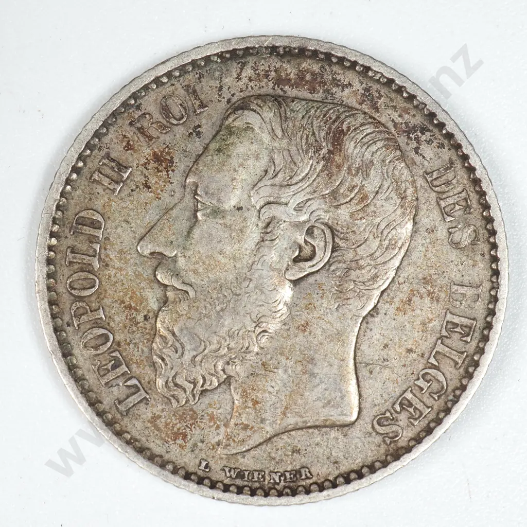 1886 Belgian 1 Franc  Image 1++