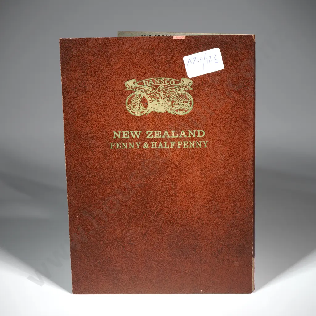 Dansco New Zealand Penny & Halfpenny Album - Mostly Complete Image 1++