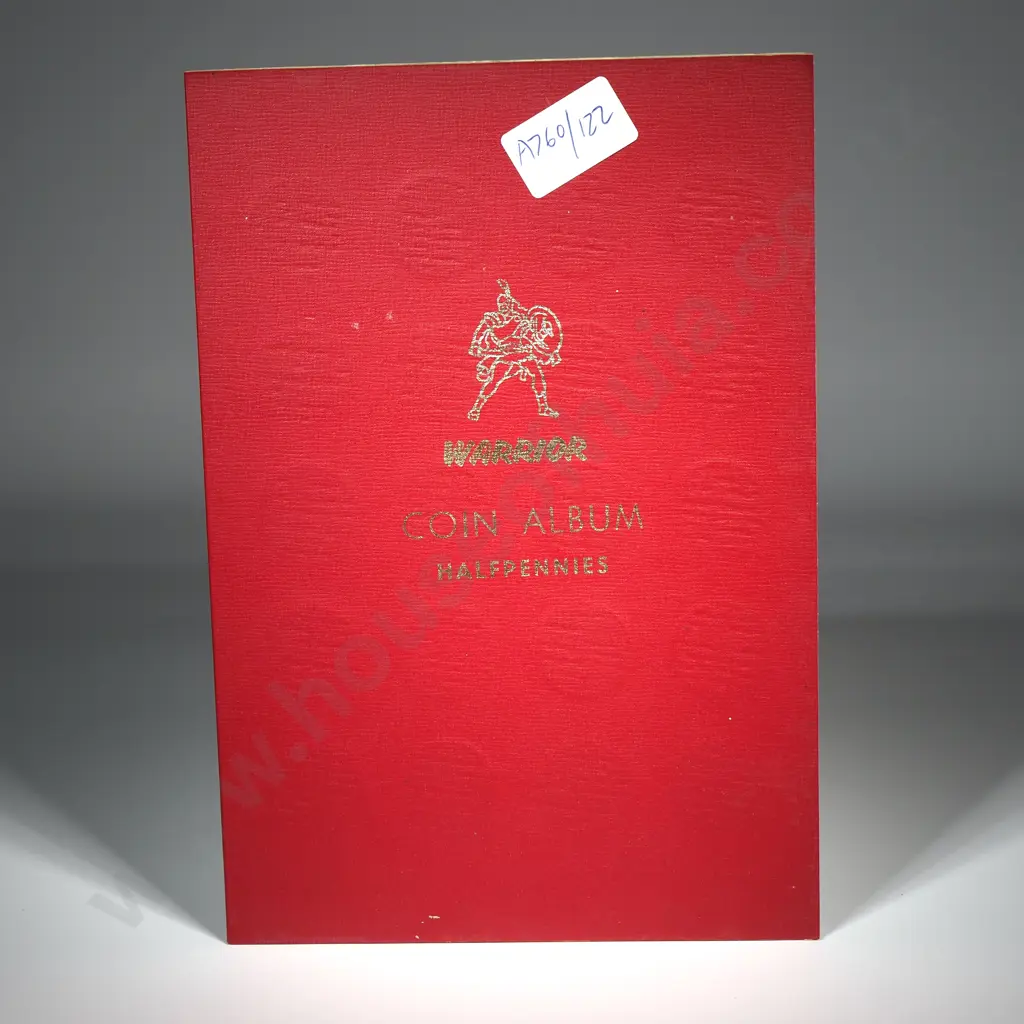 Vintage Warrior New Zealand Half Pennie Coin Album - Mostly Complete Image 1++