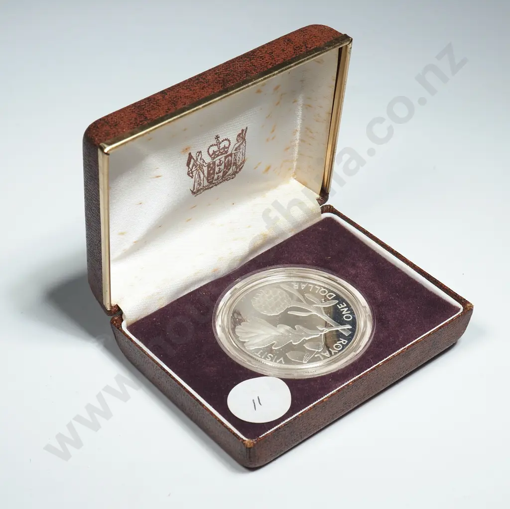 New Zealand Proof One Dollar Silver Coin  Image 1++