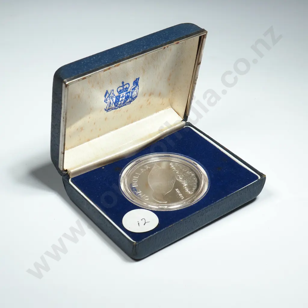 New Zealand Proof One Dollar Silver Coin  Image 1++