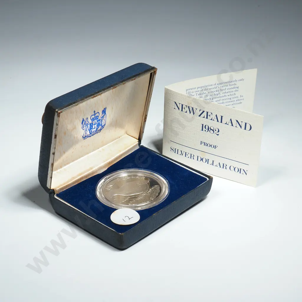 New Zealand Proof One Dollar Silver Coin  Image 1++