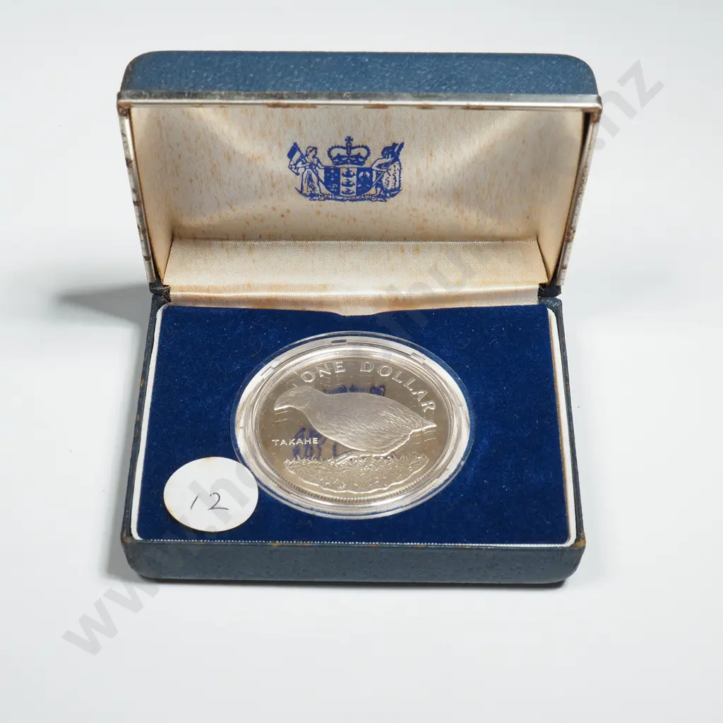 New Zealand Proof One Dollar Silver Coin  Image 1++