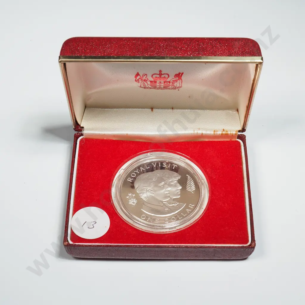 New Zealand Proof One Dollar Silver Coin  Image 1++