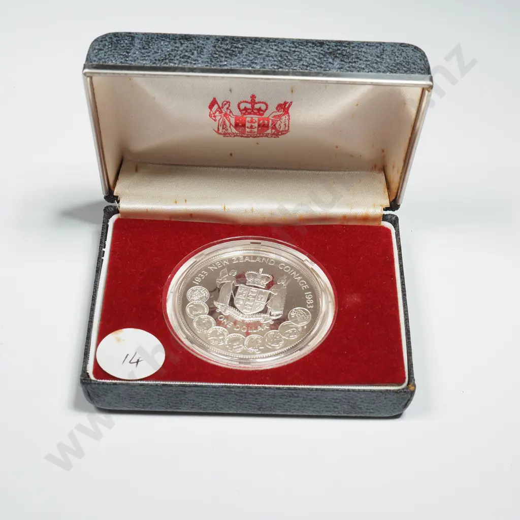 New Zealand Proof Silver One Dollar Coin  Image 1++