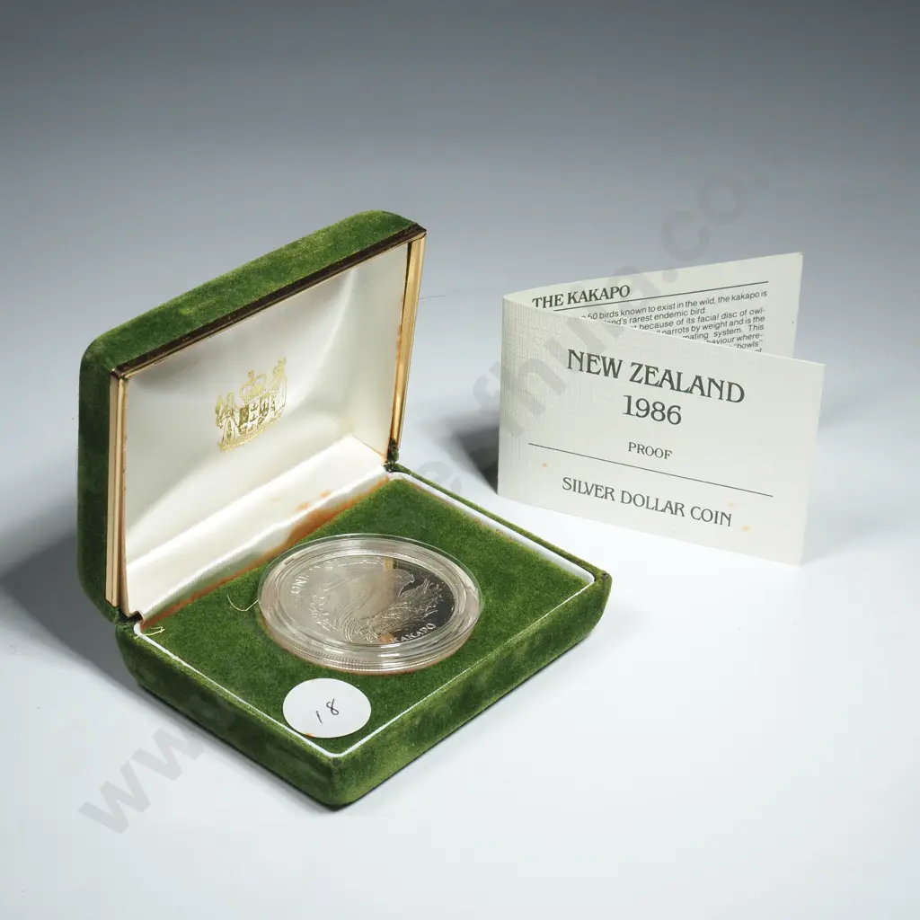 New Zealand Proof Silver One Dollar Coin  Image 1++