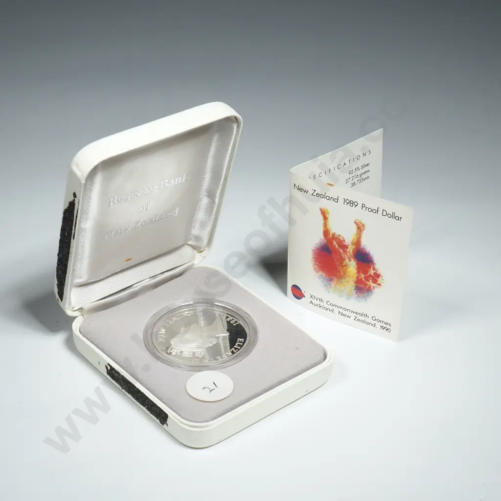 New Zealand Proof Silver One Dollar Coin  Image 1++