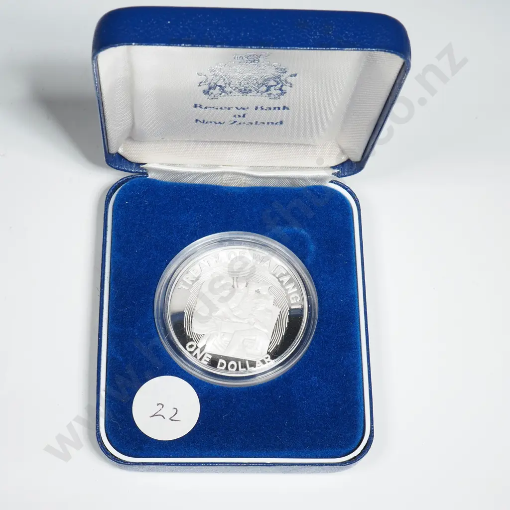 New Zealand Proof Silver One Dollar Coin  Image 1++