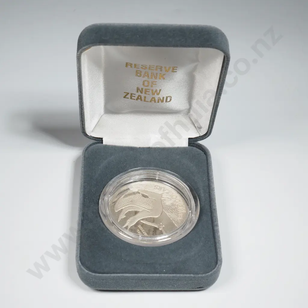 1998 New Zealand Silver Proof Five Dollar Coin  Image 1++