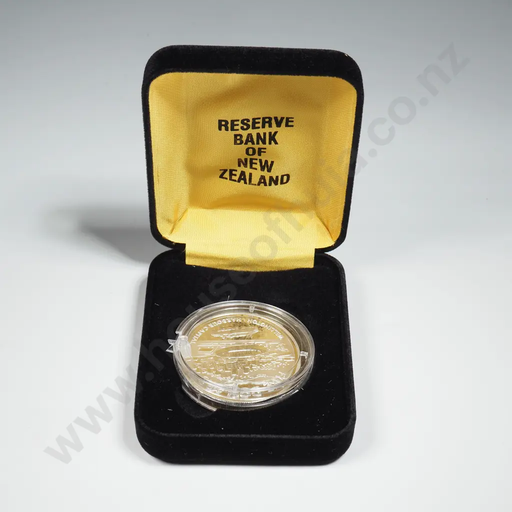 1999 Wellington City Proof Five Dollar Silver Coin Image 1++