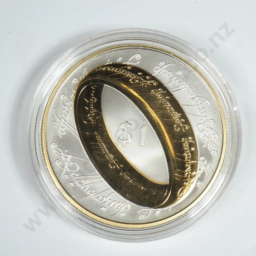 2003 Lord of the Rings Silver Proof Coin  Image 1++