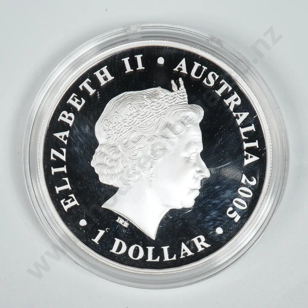 2005 ANZAC One Ounce Silver Proof Coin  Image 1++