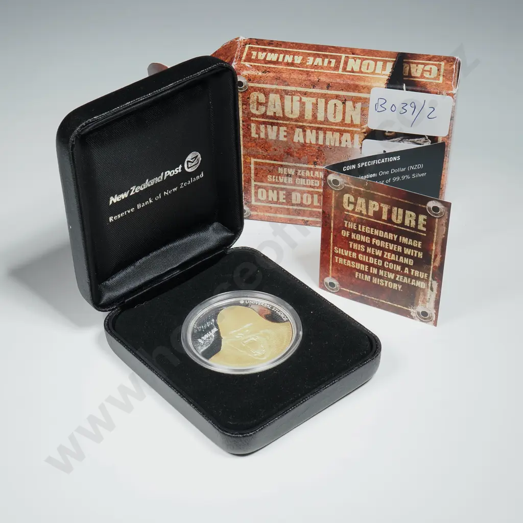 2005 King Kong One Ounce Proof Silver Coin  Image 1++