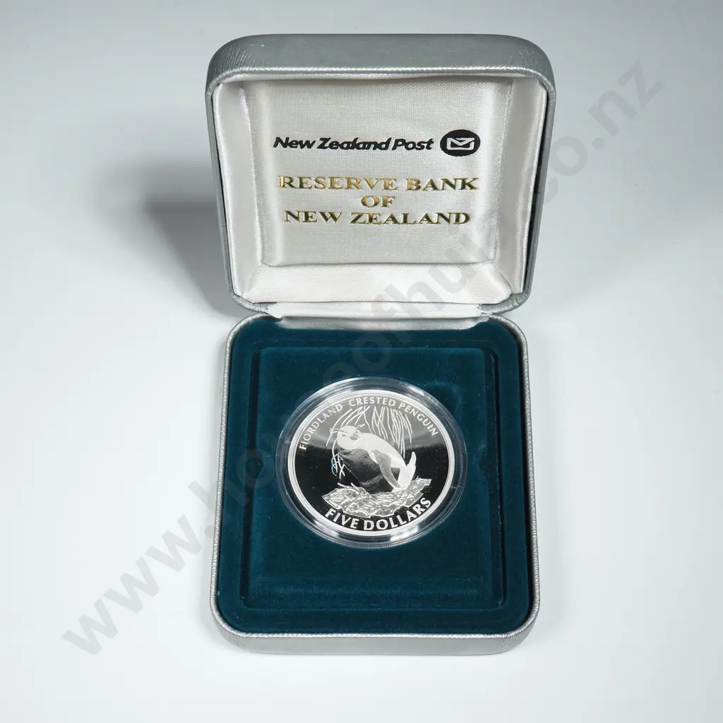 2005 New Zealand Silver Proof Five Dollar Coin  Image 1++