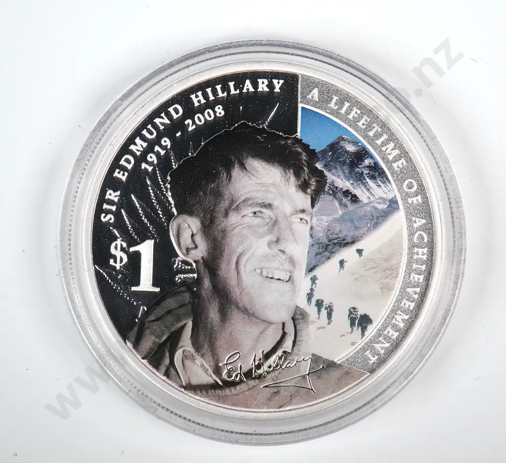 Uncased 2008 New Zealand Proof One Ounce Silver Coin  Image 1++