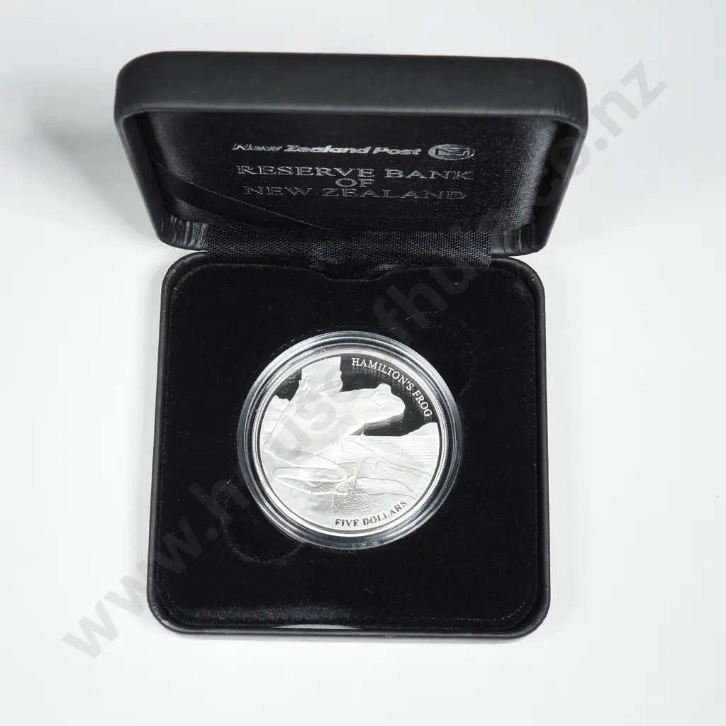 2008 New Zealand Five Dollar Silver Proof Coin  Image 1++