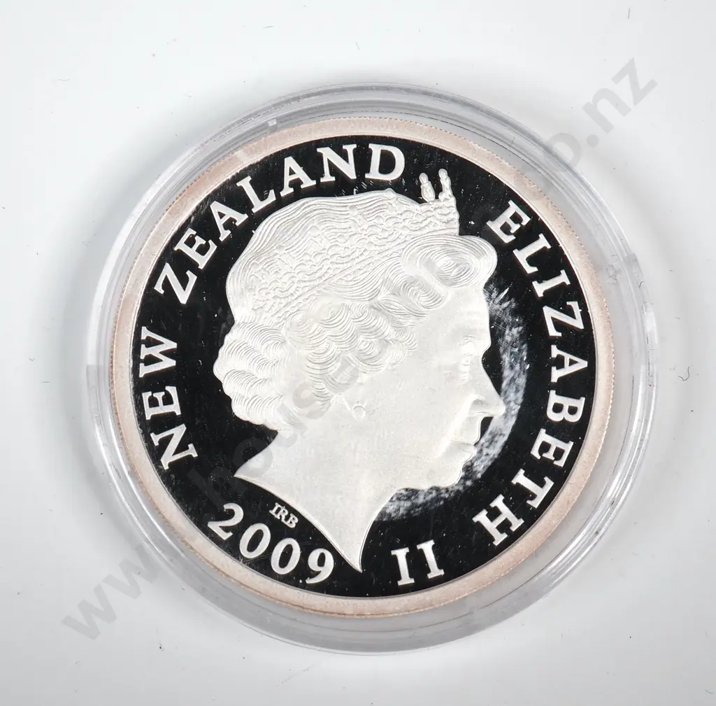Uncased 2009 New Zealand Proof One Ounce Silver Coin  Image 1++