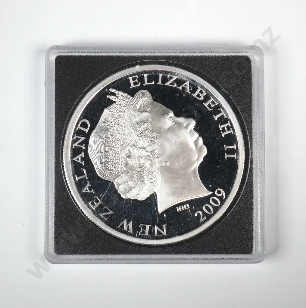 2009 New Zealand One Ounce Silver Proof Coin  Image 1++