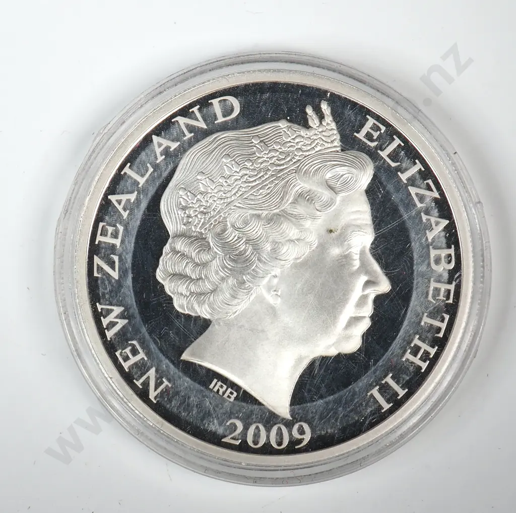 Uncased 2009 New Zealand Proof One Ounce Silver Coin  Image 1++