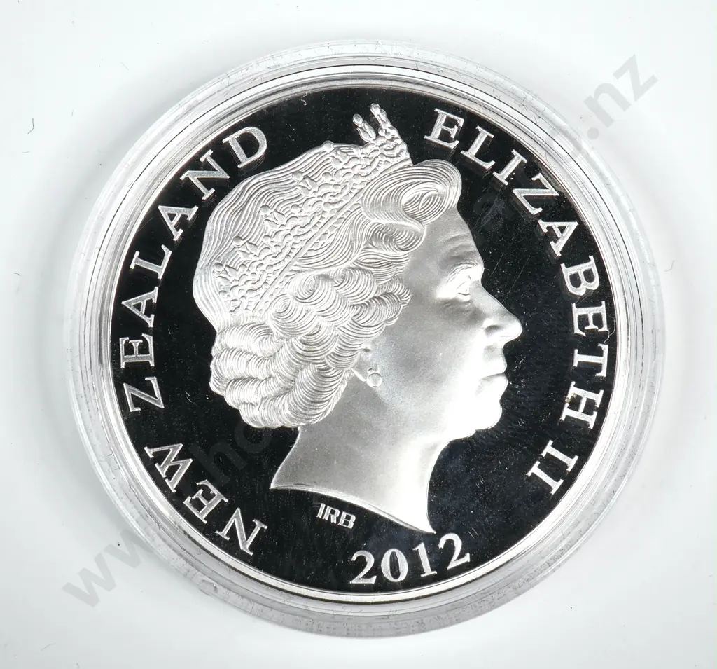 Uncased 2012 New Zealand Proof One Ounce Silver Coin  Image 1++