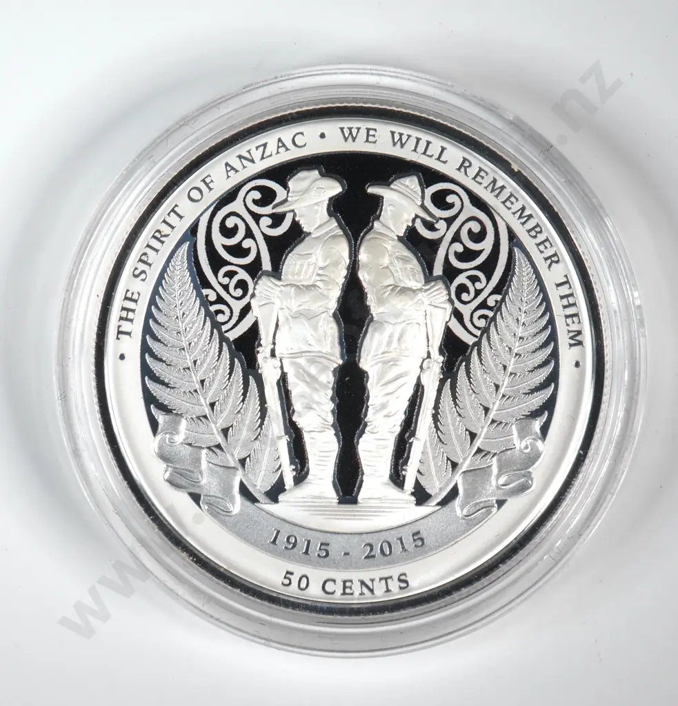 Uncased 2015 New Zealand Proof One Ounce Silver Coin  Image 1++