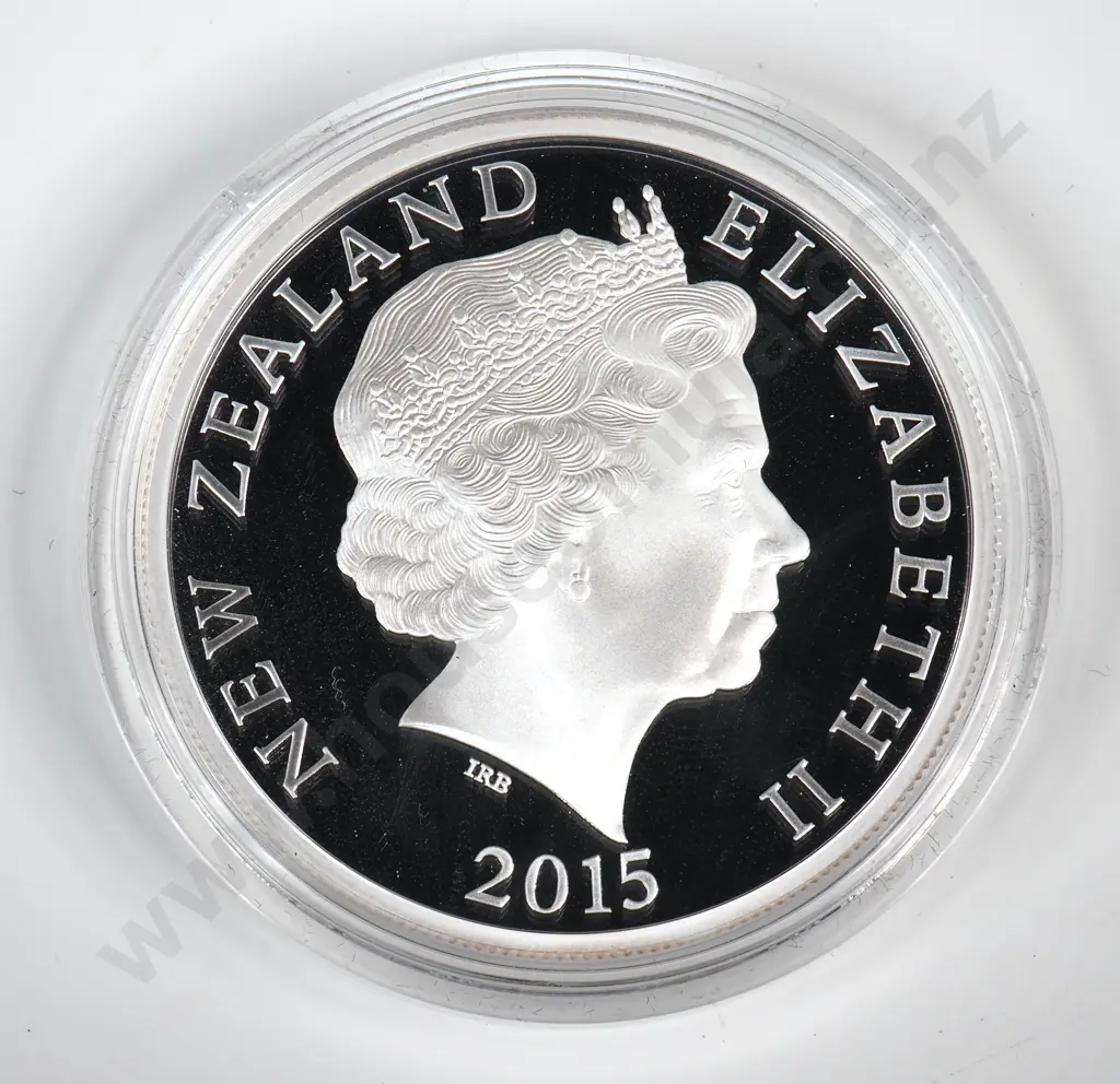 Uncased 2015 New Zealand Proof One Ounce Silver Coin  Image 1++