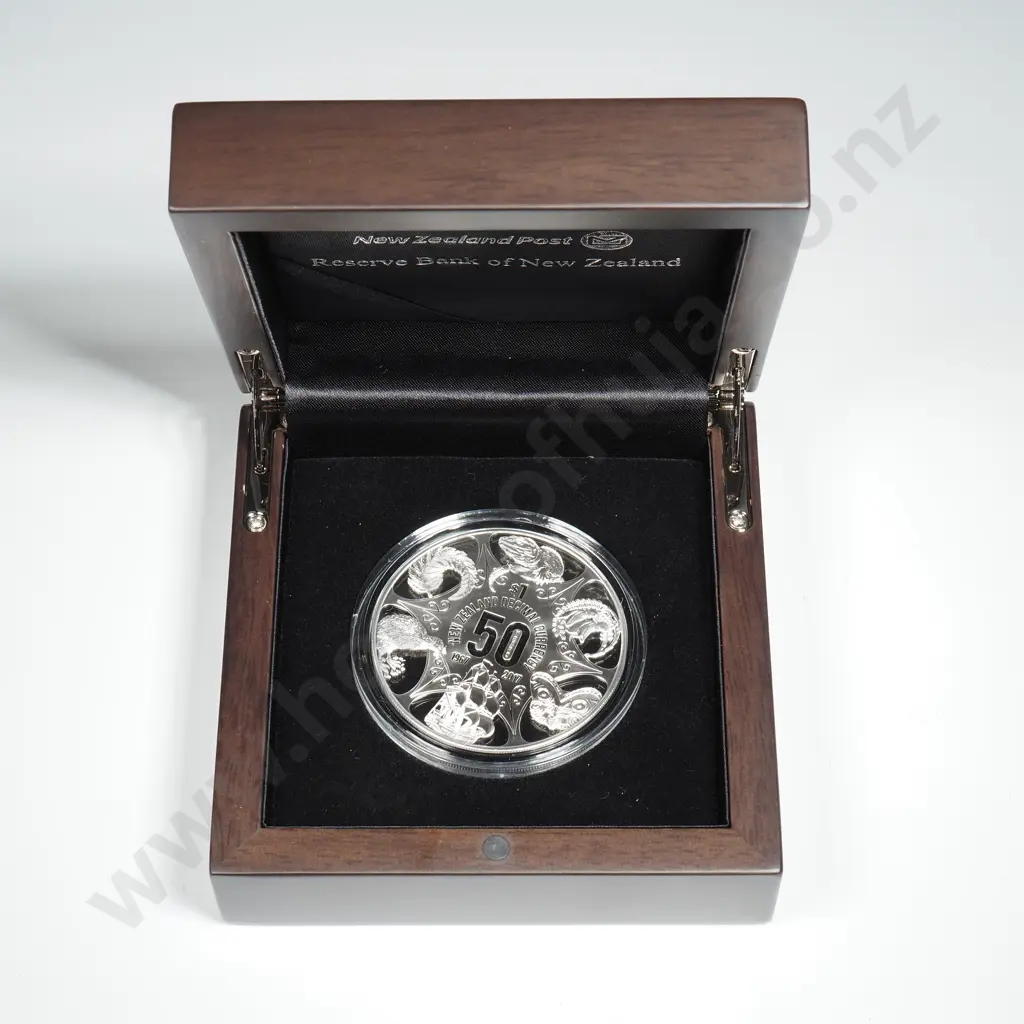 2017 Decimal Currency 50th Anniversary Two Ounce Silver Proof Coin - CV $550 - Mintage 350  Image 1++