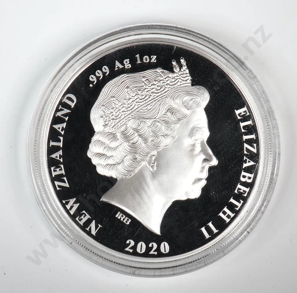 Uncased 2020 New Zealand Proof One Ounce Silver Coin  Image 1++