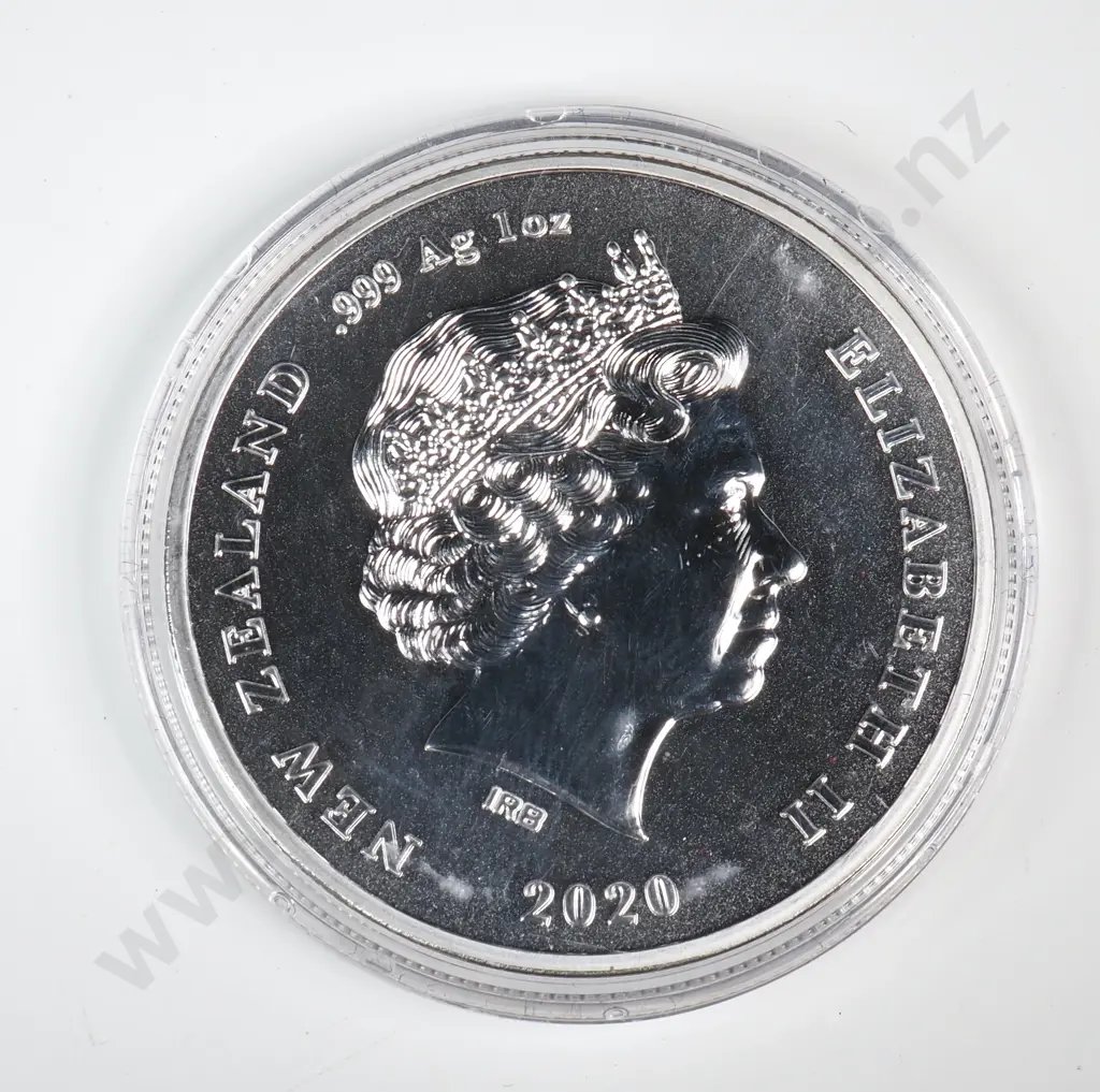 Uncased 2020 New Zealand Proof One Ounce Silver Coin  Image 1++
