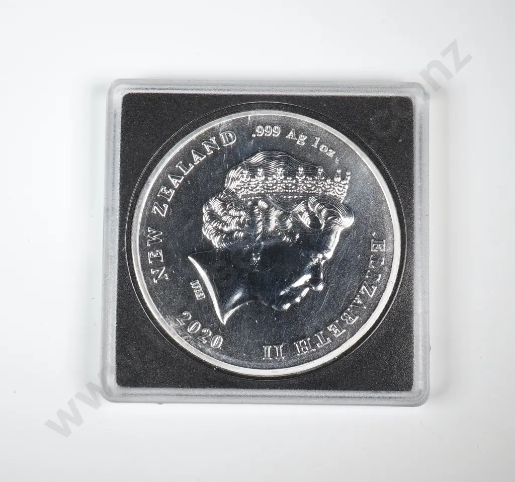 Uncased 2020 New Zealand Proof One Ounce Silver Coin  Image 1++