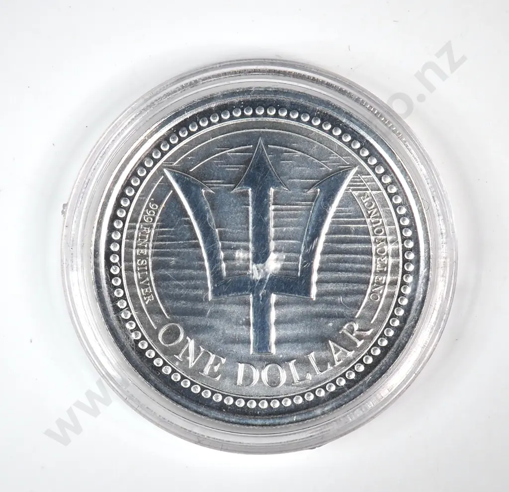 2022 Barbados One Ounce Silver Coin  Image 1++