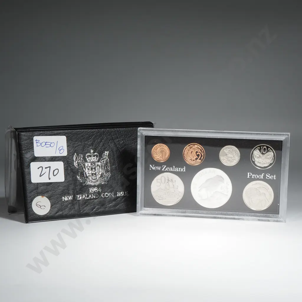 New Zealand Proof Coin Set w Silver One Dollar Coin  Image 1++