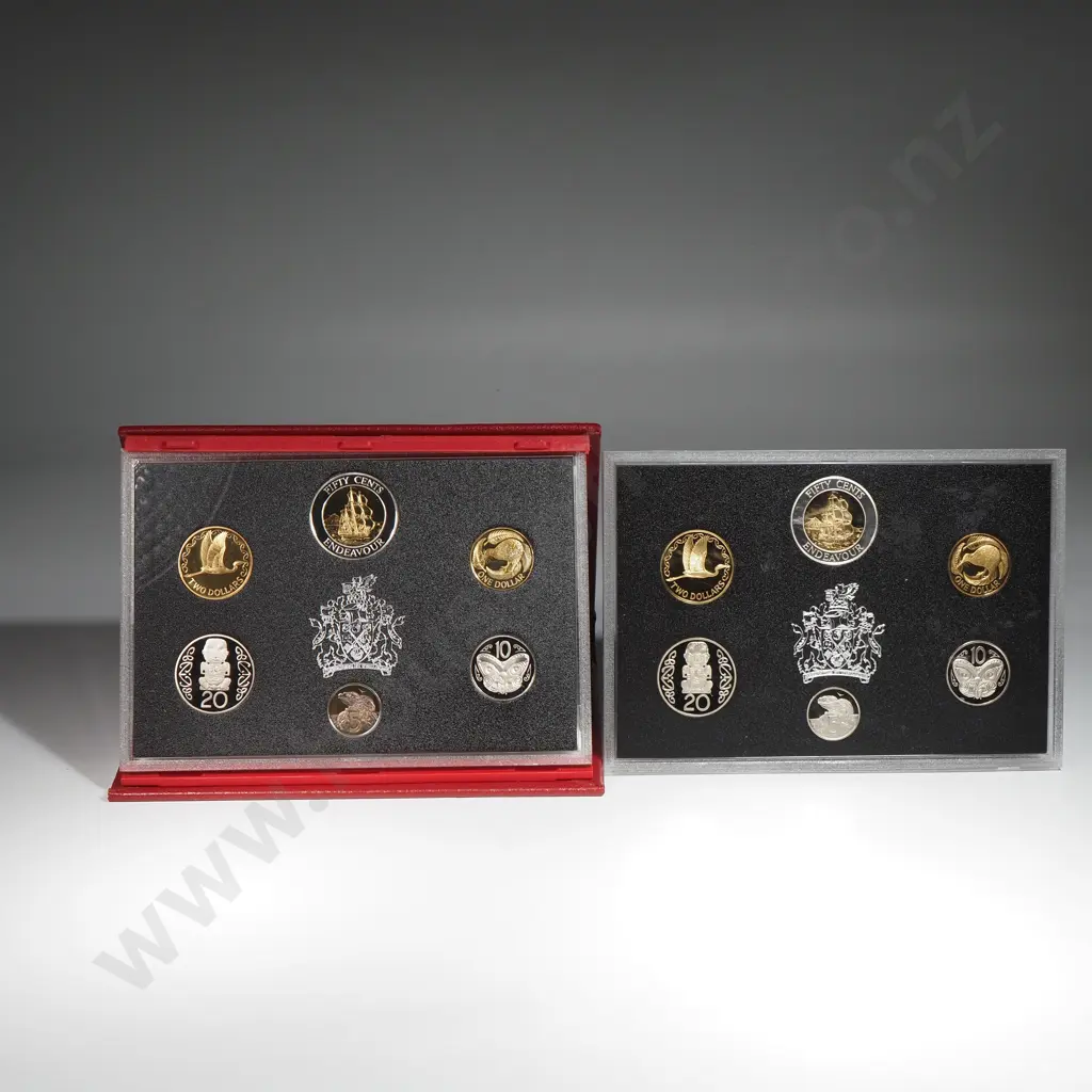 1994 New Zealand Proof Coin Set w Silver Bimetal Coin  Image 1++