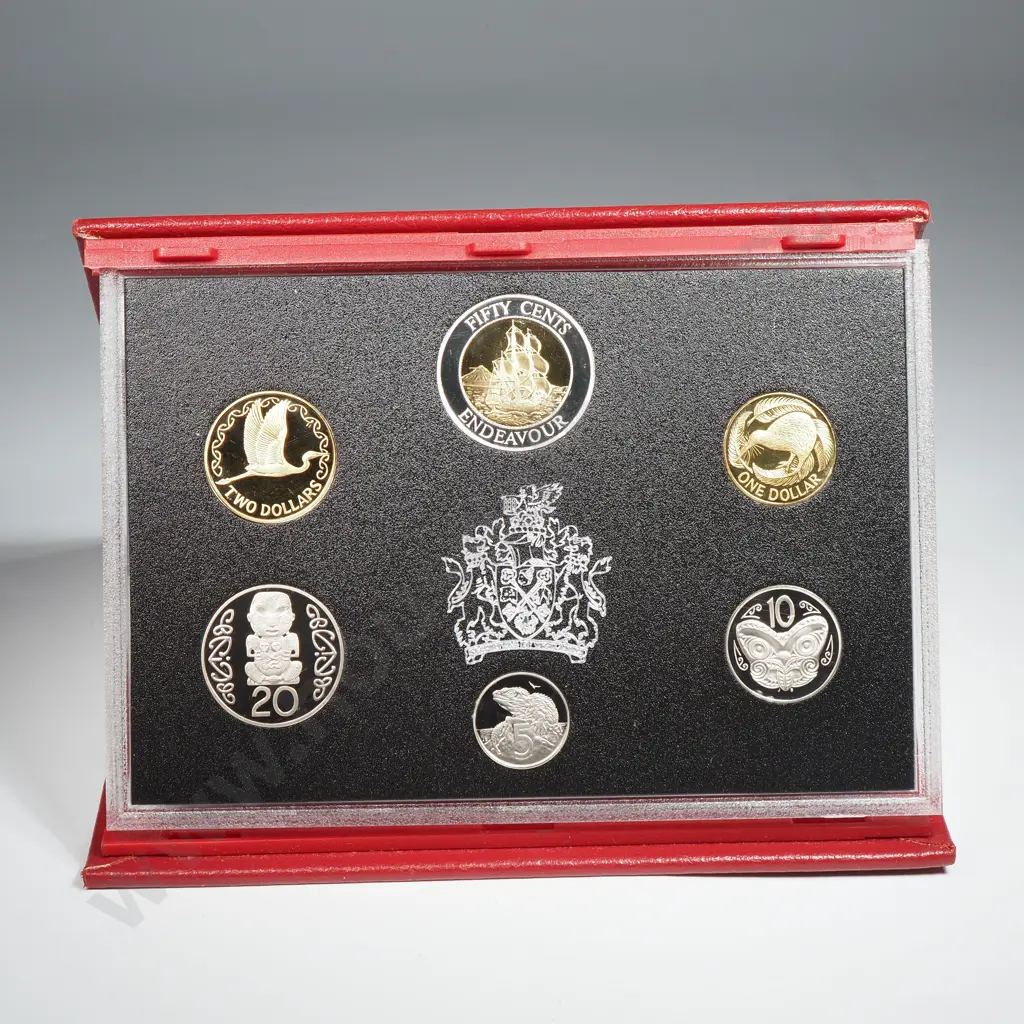 1994 New Zealand Proof Coin Set w Silver Coin  Image 1++