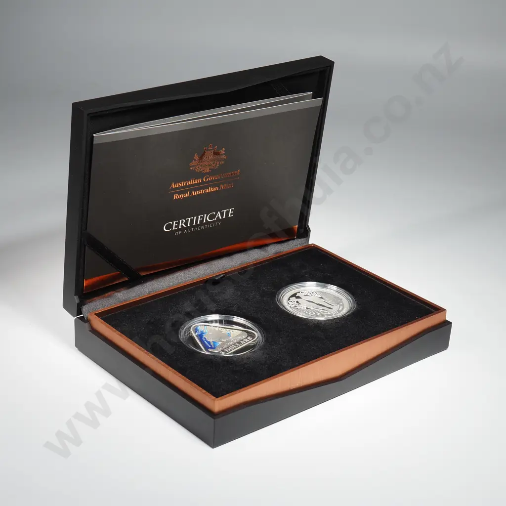 2015 ANZAC One Ounce & .71 Ounce ASW Silver Proof Coins Image 1++