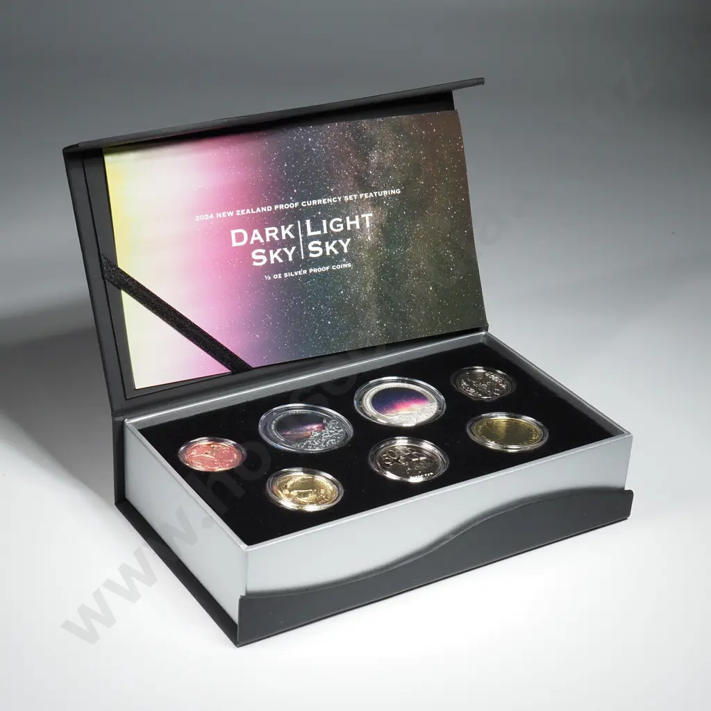 2024 Dark Sky/ Light Sky Proof Set w Two 1/2 Ounce Silver Proof Coins  Image 1++