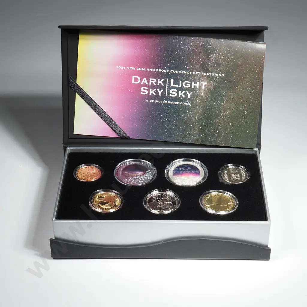 2024 Dark Sky/ Light Sky Proof Set w Two 1/2 Ounce Silver Proof Coins  Image 1++
