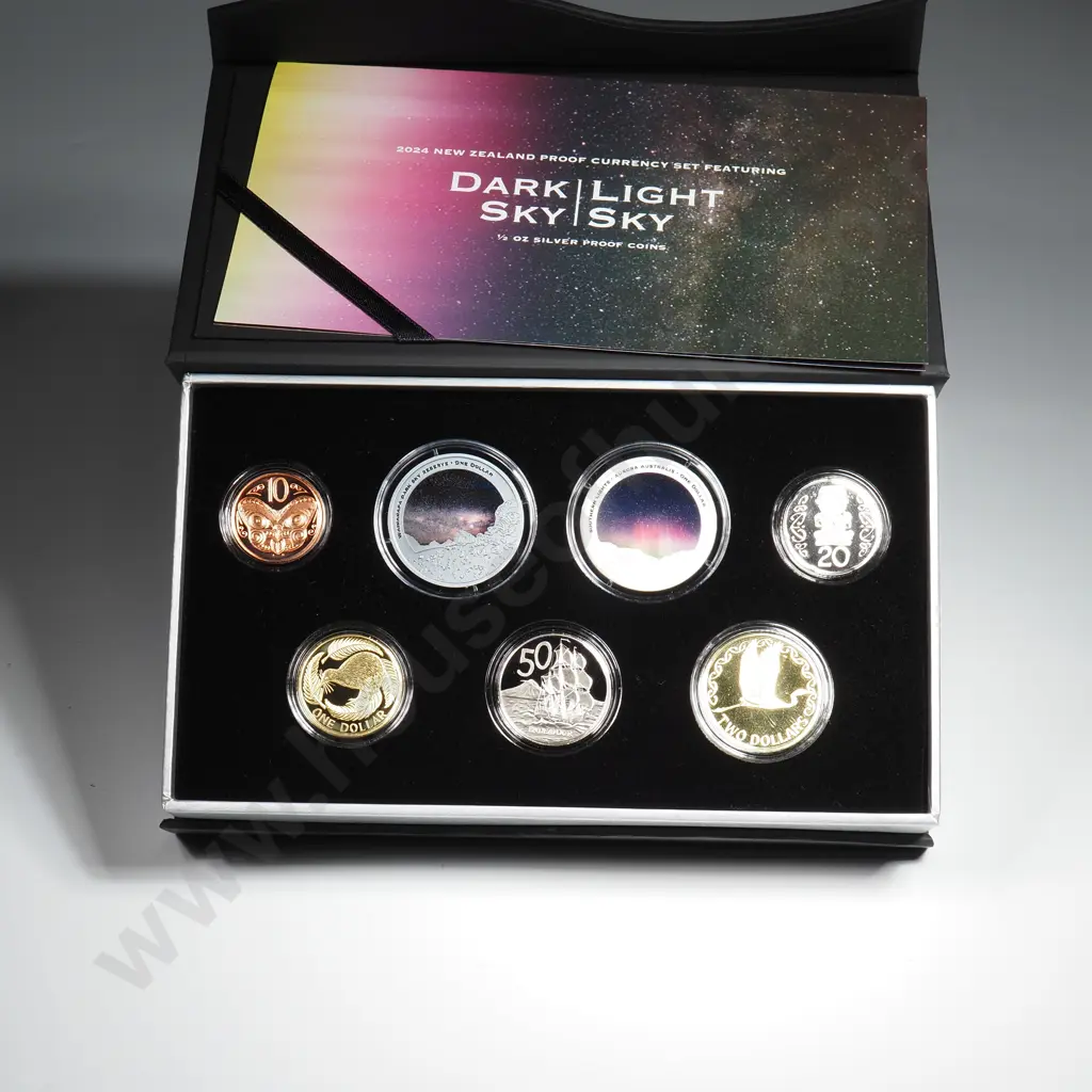 2024 Dark Sky/ Light Sky Proof Set w Two 1/2 Ounce Silver Proof Coins  Image 1++
