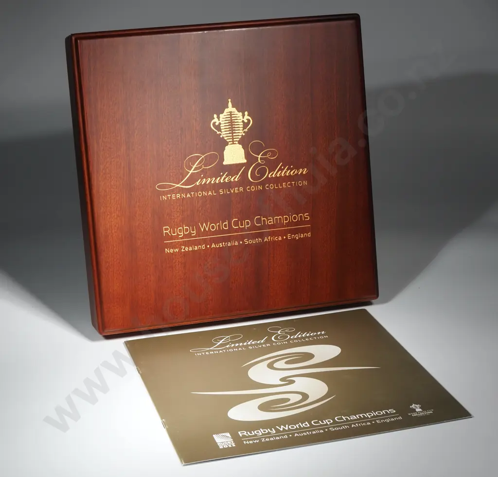 2011 Rugby World Cup Champions Coin Set  ( x5 Coins ) One Ounce Silver Proof Image 1++