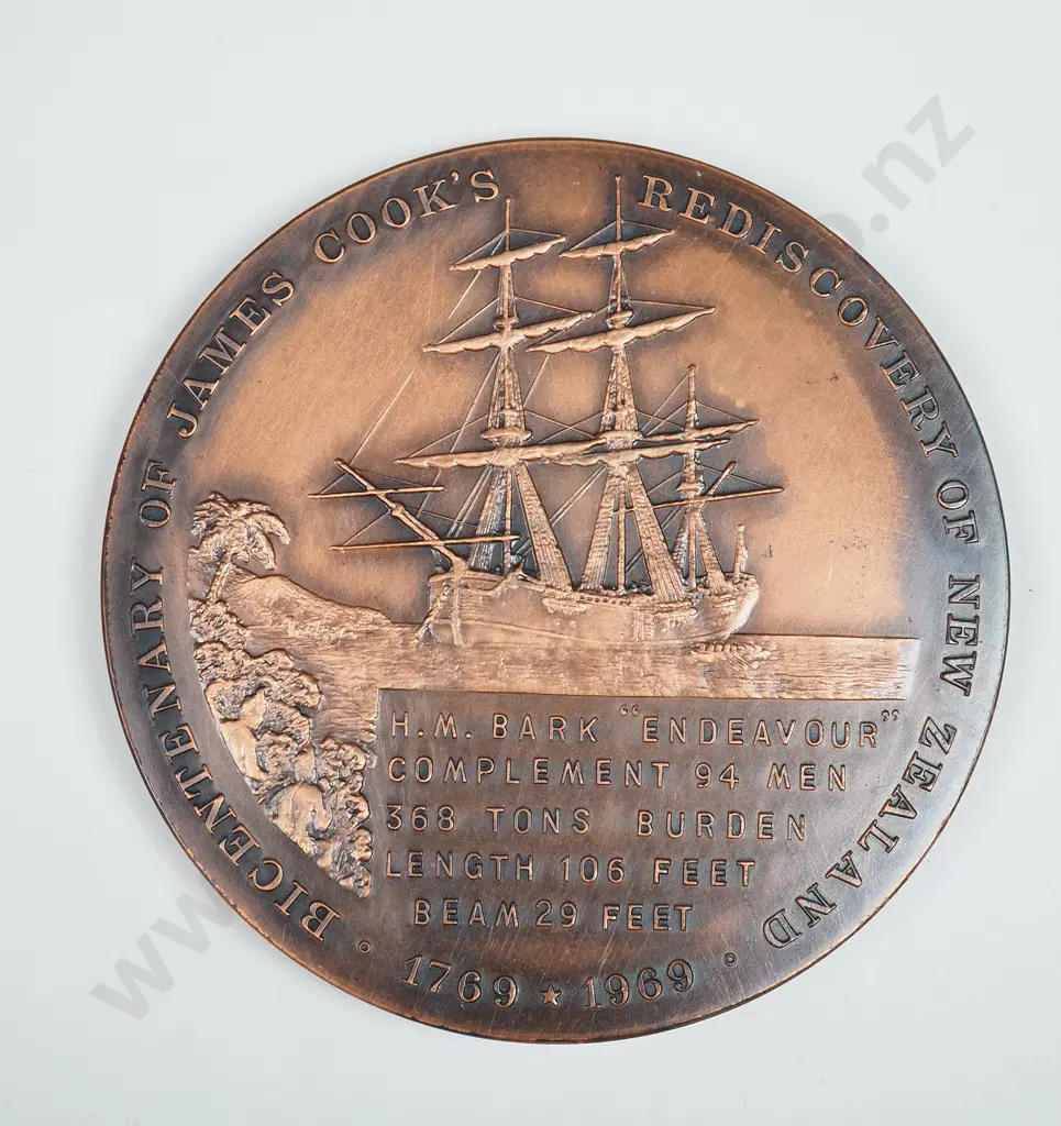 1969 Bronze Cook Medallion  Image 1++