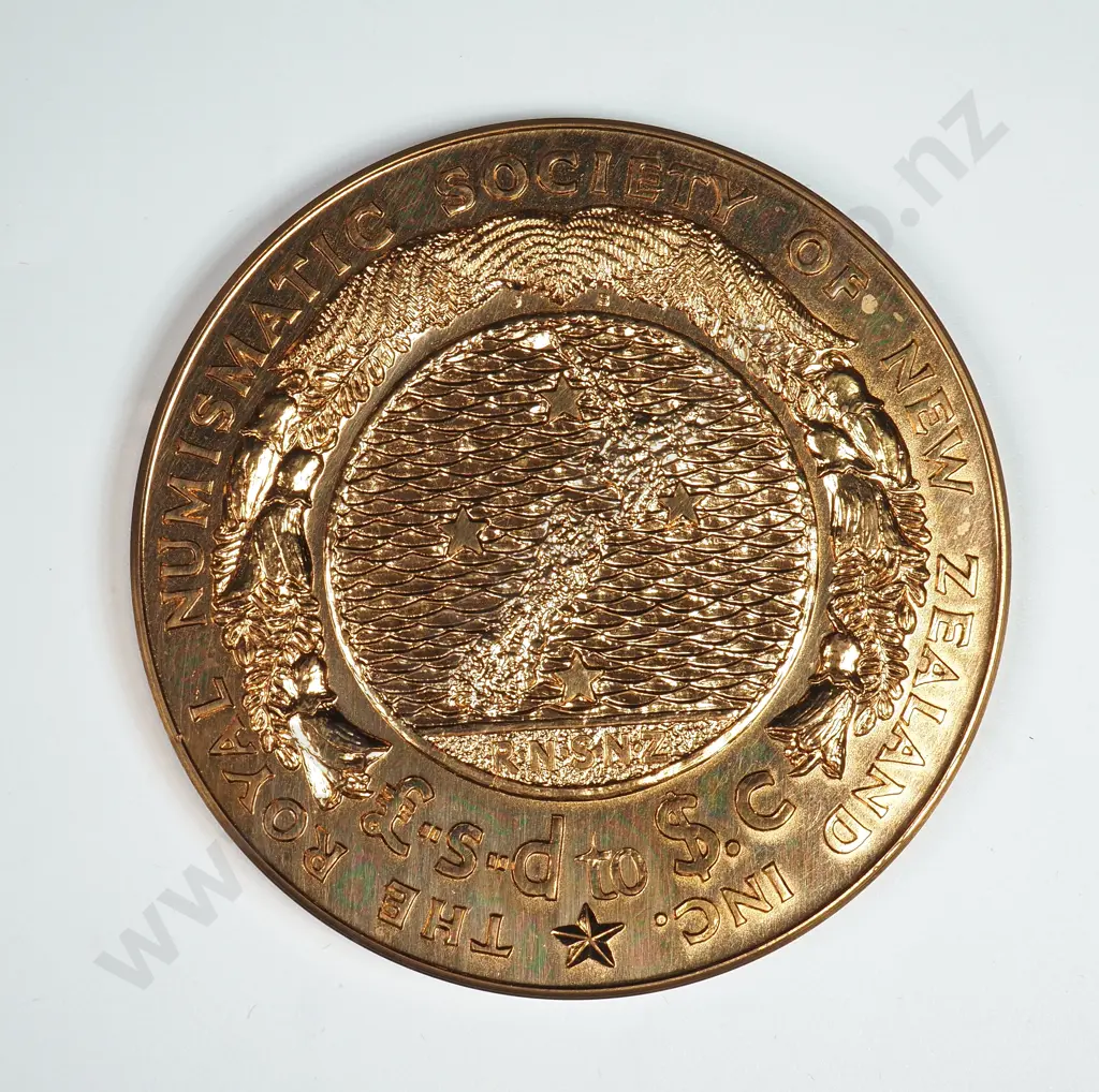 Numismatic Society of New Zealand Decimal Coinage Medal  Image 1++