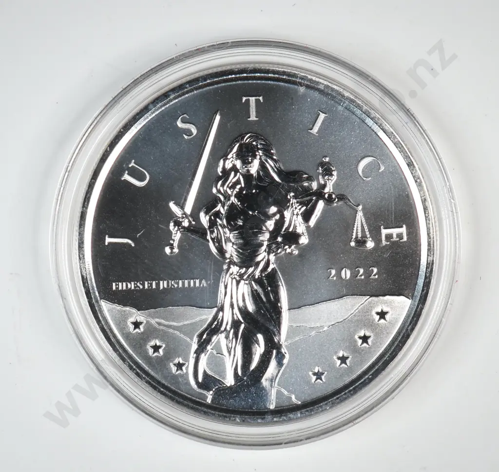 2022 Gibraltar One Pound One Ounce Silver Coin Image 1++