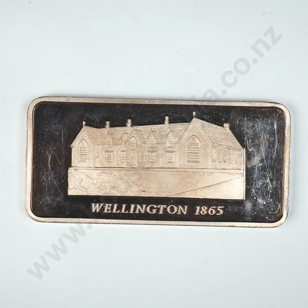 Capitals of New Zealand Sterling Silver One Ounce Bar Image 1++