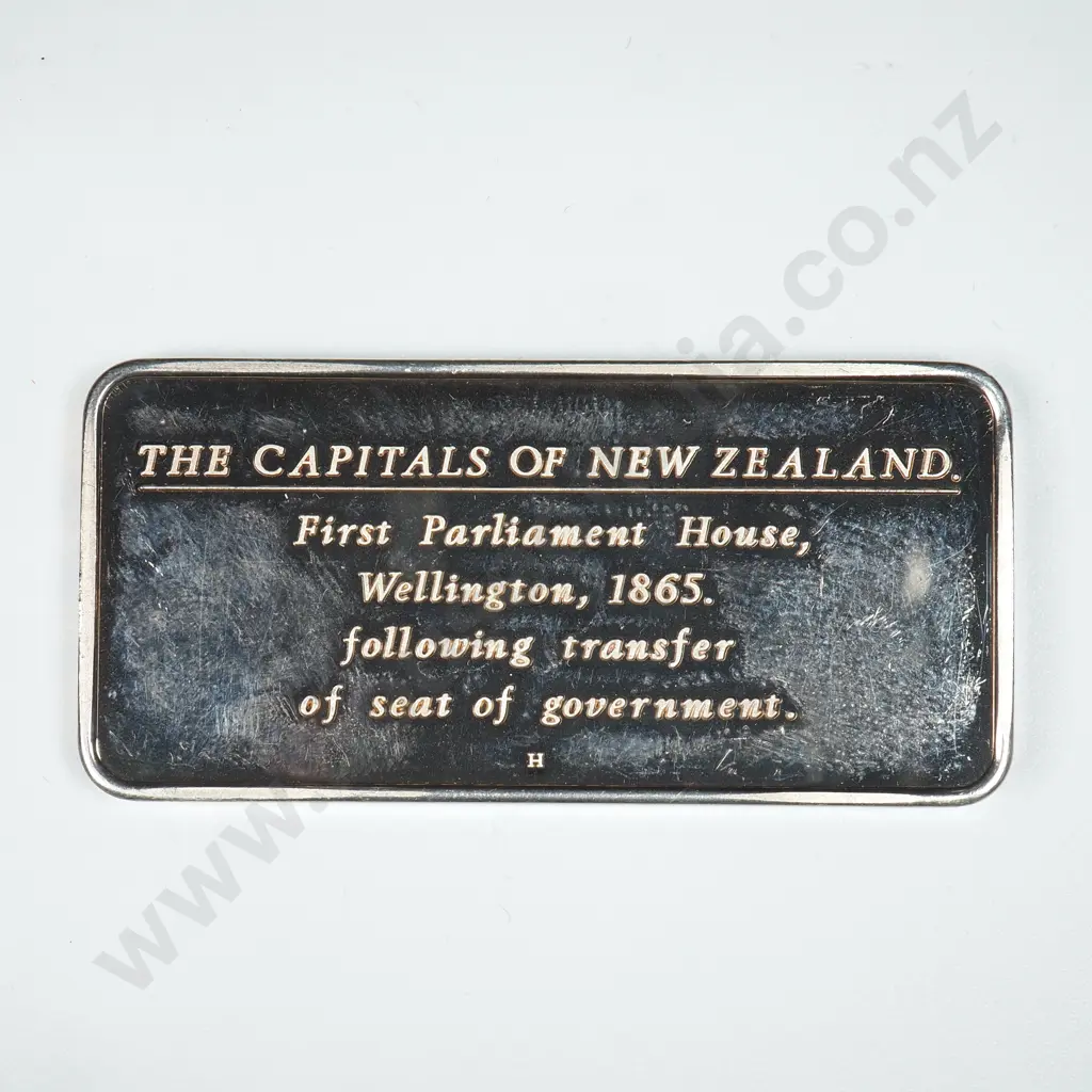 Capitals of New Zealand Sterling Silver One Ounce Bar Image 1++