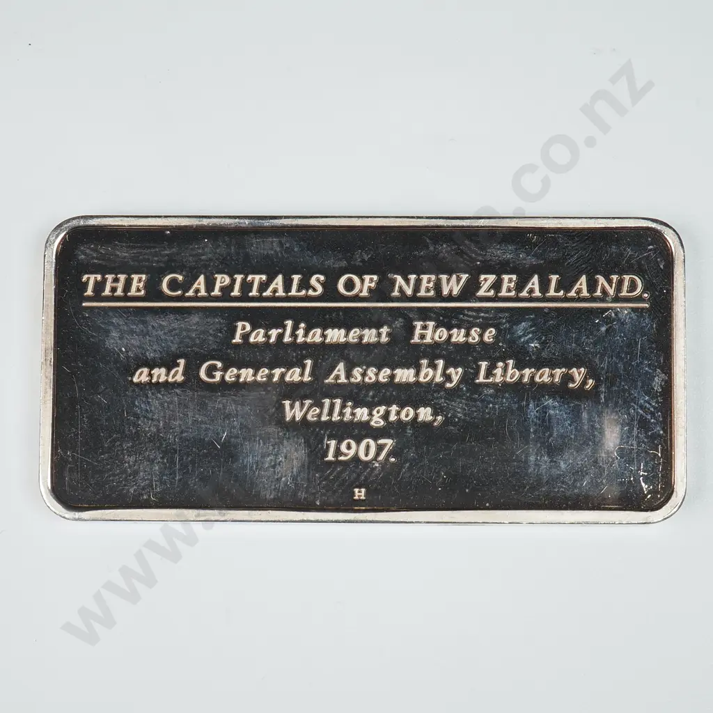 Capitals of New Zealand Sterling Silver One Ounce Bar Image 1++