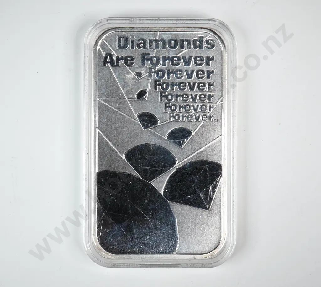 Royal mint 007 Diamonds are Forever One Ounce Silver Coin  Image 1++