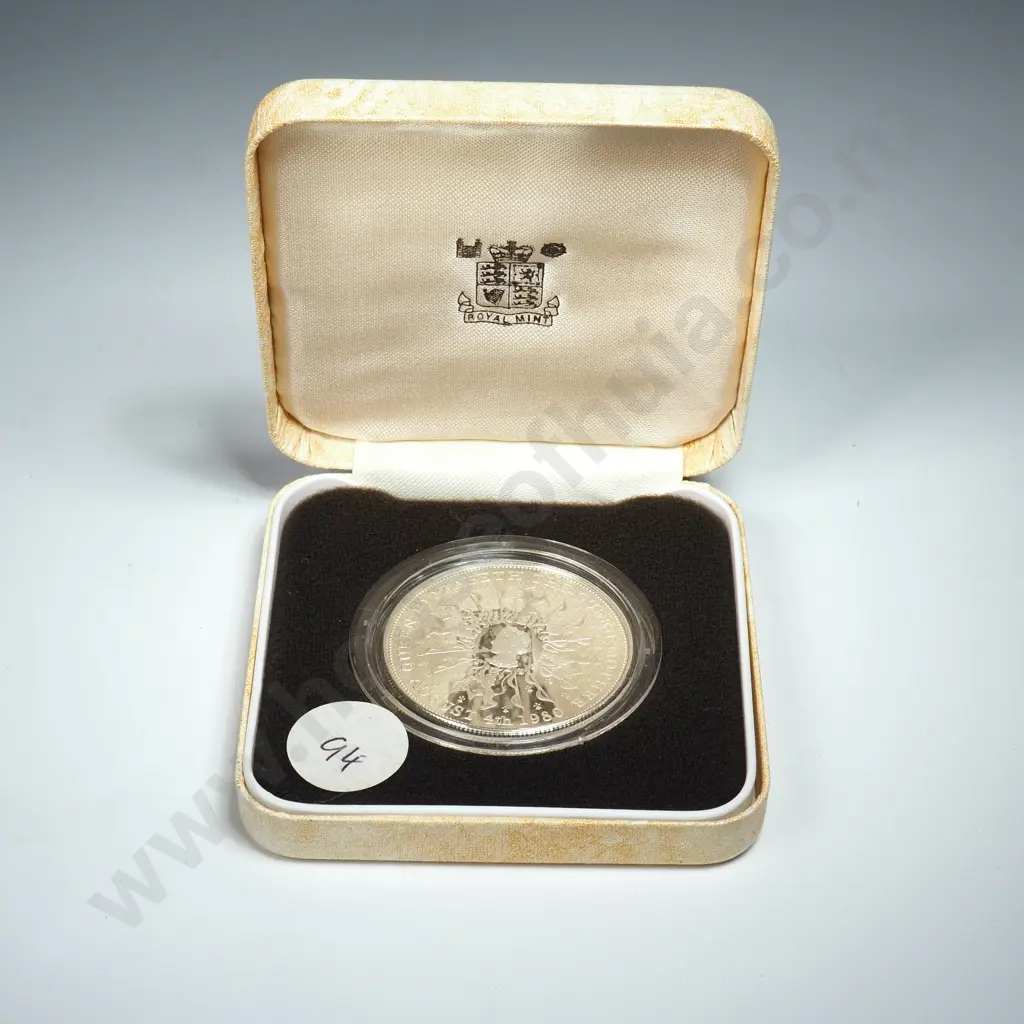 1980 United Kingdom Sterling Silver Proof Coin Image 1++